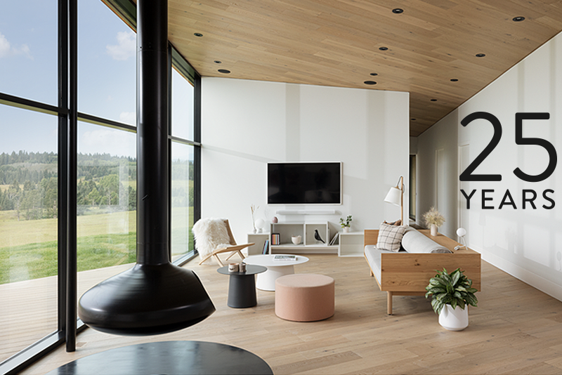 Image of the Y House designed by Saunders Architects with Divine Flooring hardwood on ceilings and floors