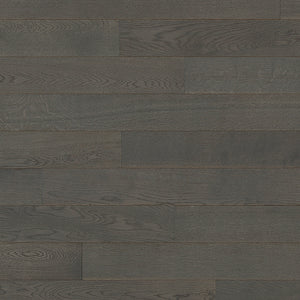 Dark wood flooring with a horizontal pattern