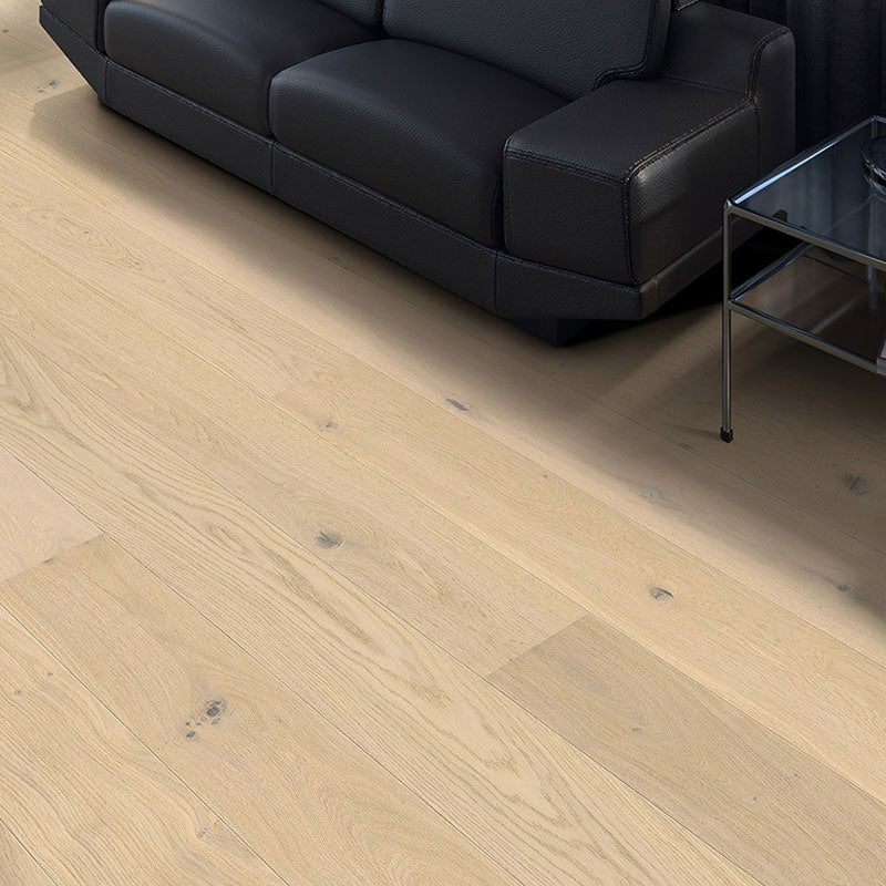 Light white hardwood floor planks