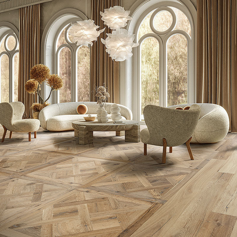 Louis XIV Champagne French White Oak Parquet Hardwood