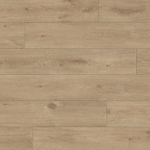 Natural toned oak grain laminate flooring planks