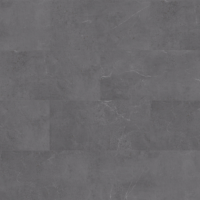 Dark grey stone look luxury vinyl tiles