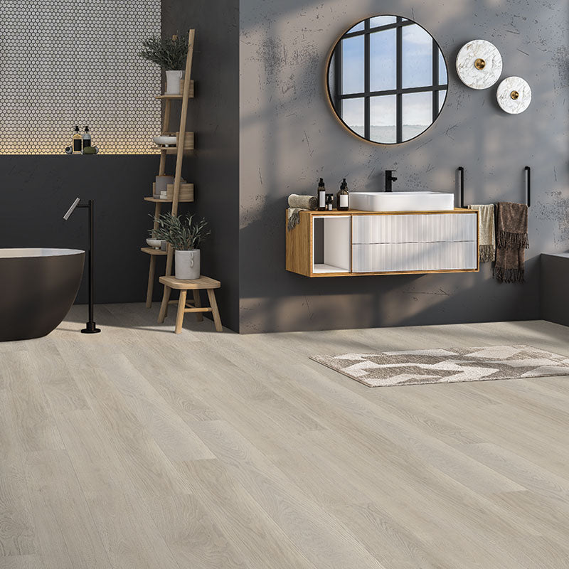 Light toned oak grain luxury vinyl floors