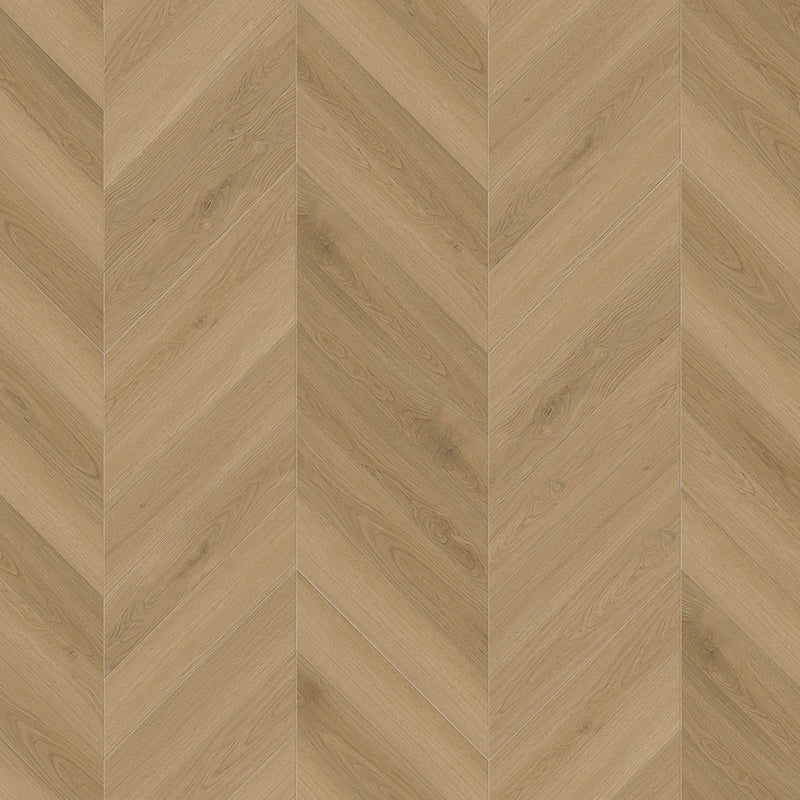 Natural toned oak grain vinyl chevron floors
