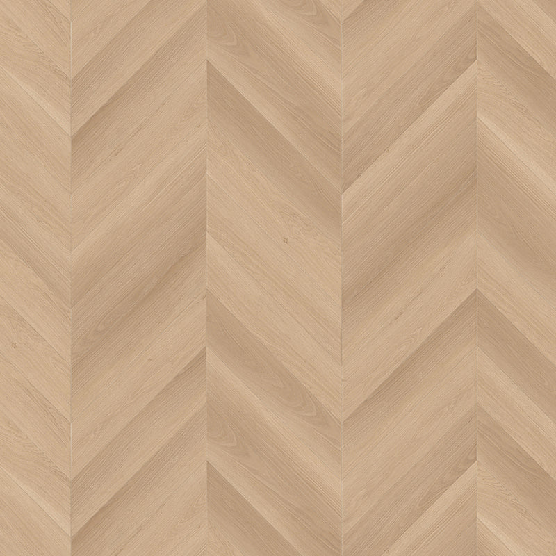 Natural toned oak grain vinyl chevron floor planks
