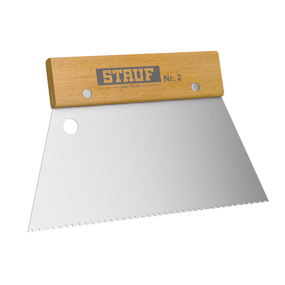 Notched trowel no. 2 from Stauf for use with BOND Flex adhesive