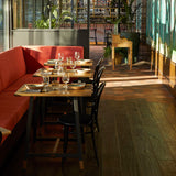 Farmhouse Capbourteil European Oak Hardwood in a Restaurant Designed by Alykhan Velji