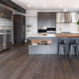 Cosmopolitan Downward Dog European Oak Hardwood in Edmonton Luxury Home