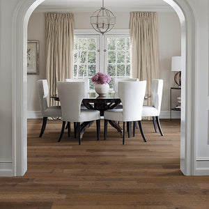 French Impressions Disaronno Hickory Hardwood in Traditional Dining Room