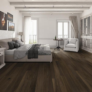 French Impressions Natural Walnut Hardwood in Casual Bedroom