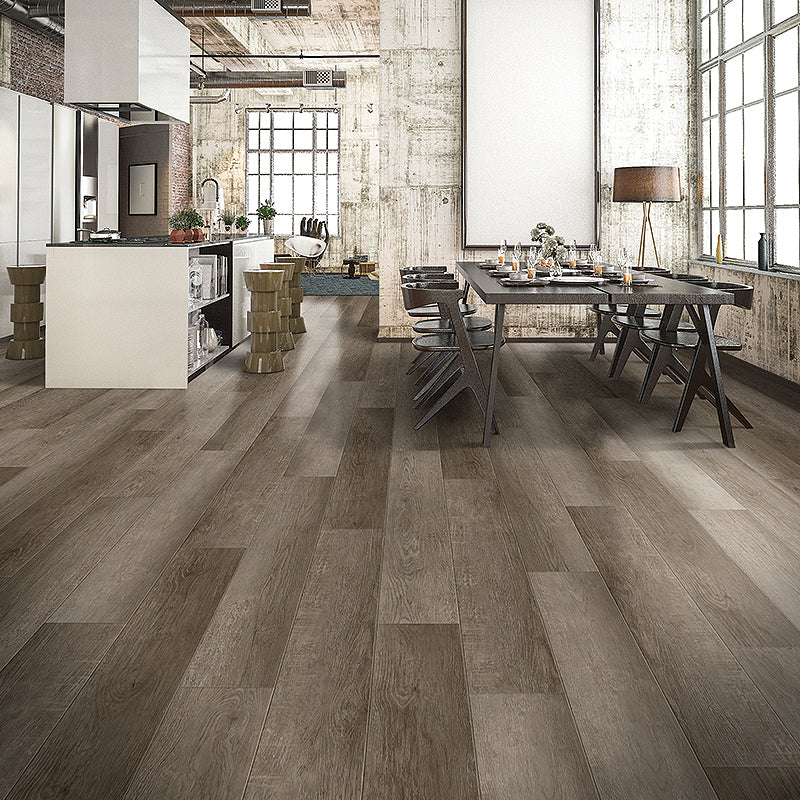 Into the Mystic Loose Lay Vinyl Plank flooring from the Journey Collection by Divine installed in an industrial loft