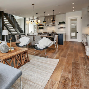 Cosmopolitan Malibu European Oak Hardwood in a luxury home
