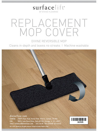 Replacement micro fibre mop cover