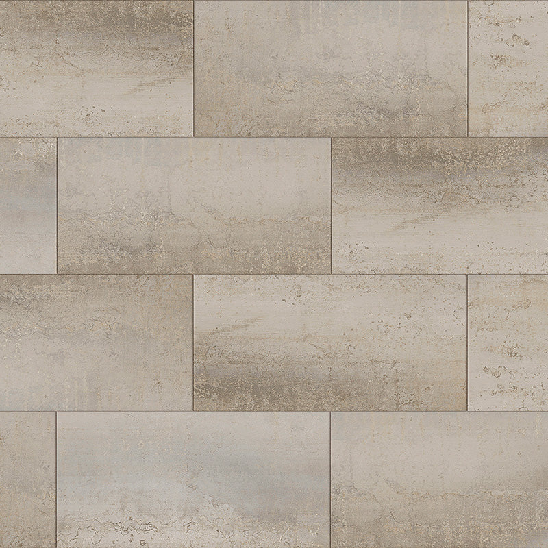Sylvia Scarlett concrete look in luxury vinyl tile flooring