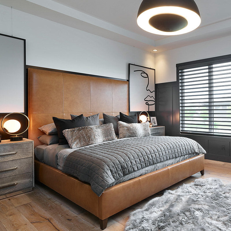 Farmhouse Vernazza European Oak Hardwood installed in an urban bedroom
