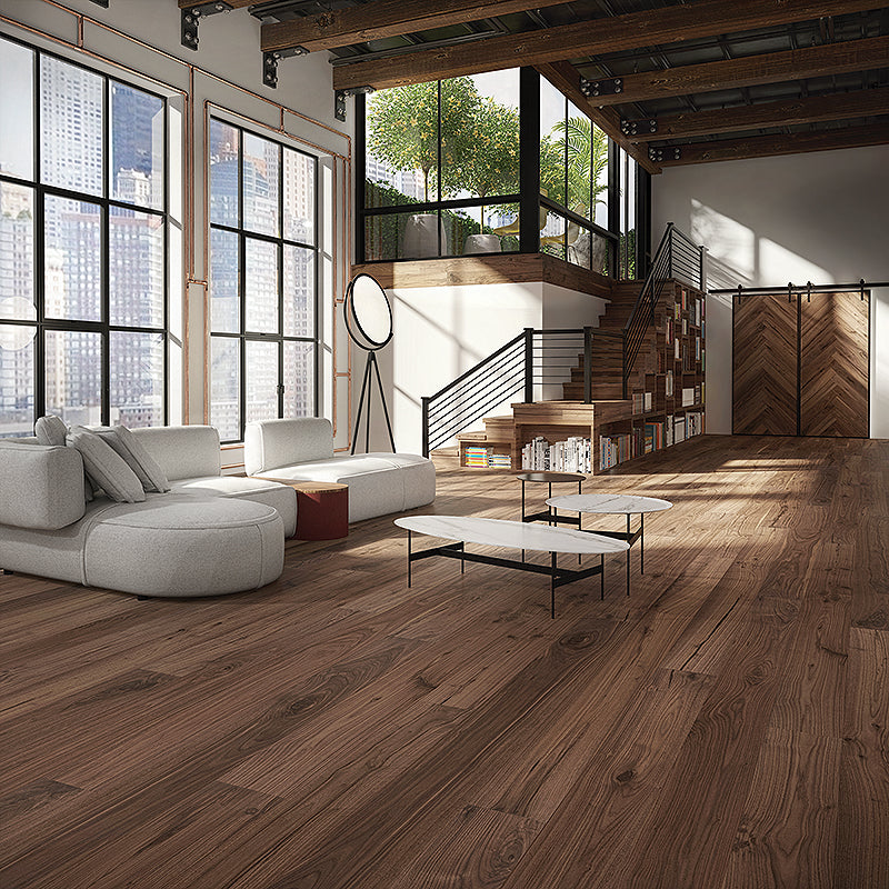 Farmhouse Corsanello Walnut Hardwood Herringbone